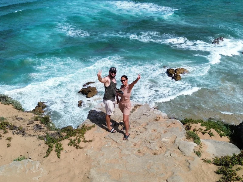 Niky s manželem u moře v Portugalsku– poslední společná cesta před tím, než se jejich životy rozdělily